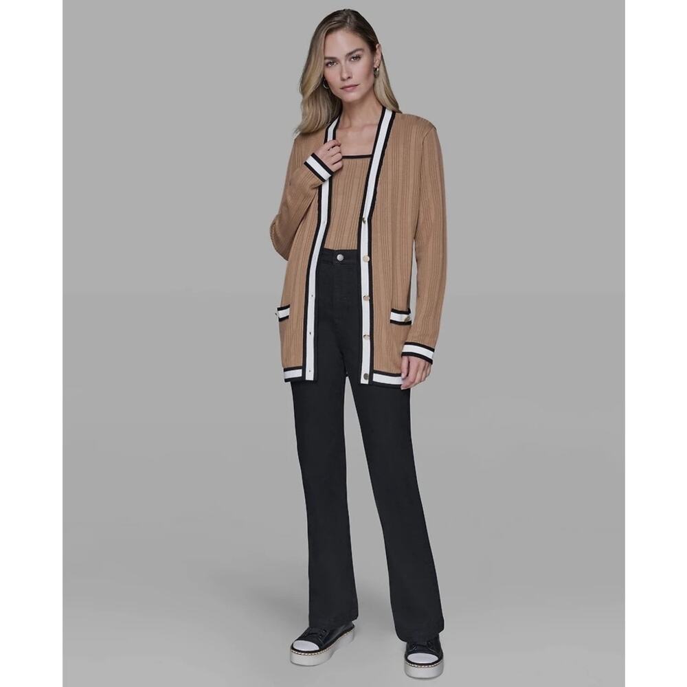 NWT Karl Lagerfeld beige Cardigan